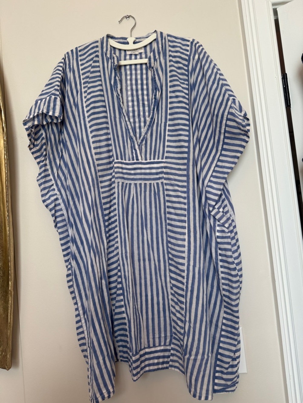 Tuckernuck Blue and White Striped Swim Coverup